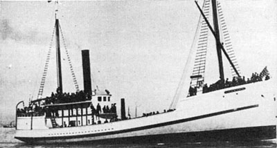 The Caoba, the hard-pressed lumber schooner whose crew the Pescawah's men risked arrest to save.