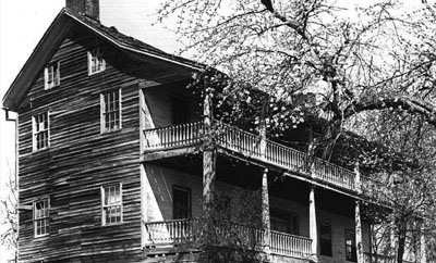 Dr. Wilhelm Keil's home as seen in 1950, in bad shape. It has since been restored.